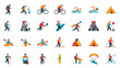 © wahidun - Collection of Outdoor Sports and Activities Icons.