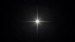 © Deshan - Bright white starburst on black background with radiant light effect