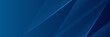 © firman - Abstract modern blue horizontal banner background with geometric diagonal overlay layer and glowing lines.