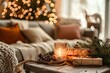 © porosh - Scandinavian holiday home styling cozy candles high resolution picture