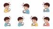 © Pandaman1102 - Boy holding cup with hearts, various outfits