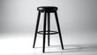 © pu - Black bar stool studio shot