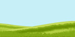 © Lalin - A simple illustration of a green grassy hill against a light blue sky