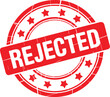 © Hamza - Rejected Stamp Badge With Red Circular Grunge Style Quality Control Mark