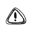 © Yahor Shylau  - exclamation mark sketch isolated line art