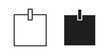 © Vhj - Sticky note icon in filled, thin line, stroke style for website and apps