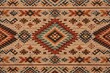 © AkuAku - Geometric ethnic pattern on textured jute fabric ideal for upholstery