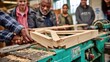 © id - Woodworking class in progress.