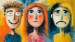 © Sarawut - naive expressive background emotional honesty style
