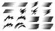 © SHEULI - Horizontal Comic Speed Lines Fast Motion Cartoon Manga Effect Strip Gradient Texture Anime Superhero Movement Shape Abstract Power
