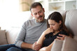 © PheelingsMedia - Toxic and false friend being happy with woman pain