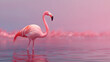 © May - flamingo in the water