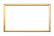 © PNG Kingdom  - Gold frame with a smooth golden border. Creating an elegant design element with a transparent background