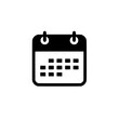 © Tanvir Rahman  - Simple calendar icon vector illustration, flat design, black and white graphic