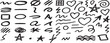 © Abdul Hamid - A collection of hand drawn doodles and symbols on a white background