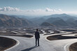 © Shahazadi - Businessman Standing at Crossroads with Many Winding Paths, Concept of Decision and Career Choice