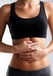 © Vital Stock - Stomach health concept, Woman hand on belly for healthy probiotic microflora with health, microflora, bowel, stomach, healthy, probiotic,