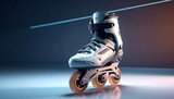 Sleek Inline Skate Ready for Action Modern Design for Fitness and Recreation Lifestyle Equipment.