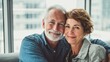© Bargais - Portrait of happy senior couple.