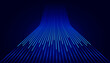 © gusense - Glowing blue motion lines representing high speed fiber optics, data transfer, and digital connectivity technology. Ideal for network, internet, and cloud computing themes.