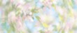 © DavoeAnimation - Abstract pastel watercolor background with soft spring floral colors