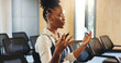 © Flash25/peopleimages.com - Presentation, practice and black woman in office with planning for meeting with research notes. Rehearsal, professional and African female speaker with preparation for corporate speech in workplace.