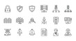 © rohan - Cybersecurity icons representing various protections and alerts