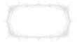 © Penggila - Abstract circular frame with spiky border design.