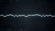 © Yauhen - Dark screen with horizontal white glitch lines and static noise. Abstract digital distortion and signal failure texture. Ideal background for sci-fi, horror, or retro technology themes.