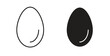 © iconic - Egg icons Vector Symbol Design Illustration - for app or web. color editable