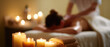 © Gpeg26 - Relaxing spa massage scene with warm candlelight, soft towels, and a woman receiving a full body treatment in a peaceful wellness environment.