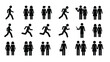 © msunny93 - Simple black silhouettes depicting various human figures and group interactions