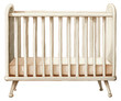© Pro Hi-Res - Hand-painted watercolor baby crib isolated on transparent background.