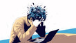 © Alejandro - Conceptual illustration about digital burnout and mental overload
