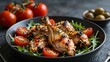 © vivekFx - Grilled chicken salad with tomatoes and arugula
