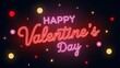 © Mimscape - Happy valentine's day neon sign with colorful lights
