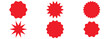 © MdShoibur - Starburst Sale Price Stickers & Labels Set - Blank Discount Badges & Tags