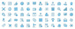 © alexdndz - Taxes accounting web icons set in line design. Duotone pictogram pack of money, currency exchange, banking, payment, report, analysis balance, invoice, more outline stroke signs. Vector illustration.