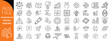 © iconpower - Motivation line editable icon set. Containing personal growth, goal setting, perseverance, achievement, teamwork, passion, thumbs up, and more. Vector illustration.
