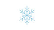 © MEENA - Delicate Light Blue Snowflake Icon Illustration Representing Winter Holiday Season and Festive Celebrations for Christmas and New Year's Eve, Ideal for Graphic Designs, Web
