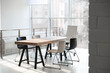 © New Africa - Stylish table and chairs in office. Interior design