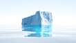 © Andayani - A large, iceberg floats serenely in calm, blue arctic water