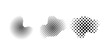 © sautb - Dot halftone effect in different blob shapes with gradient dots pattern forming versatile halftone shapes for creative graphic design layouts modern branding and digital compositions