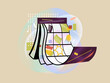 © Ivan Haidutski/Stocksy - Flipping calendar pages illustration for planning and scheduling