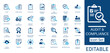 © Iconify - Audit and Compliance solid icon set. Includes symbols for GDPR, Cyber Security, Risk Management, and Data Privacy. Solid vector icons for financial audit and regulatory policy.