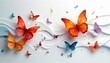 © EnelEva - An illustration of colorful, abstract butterflies fluttering against a background