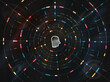 © Ivan Haidutski/Stocksy - Human head with data circles and analytic grid