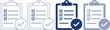 © Emongrapic - Set of checklist board icon in different styles isolated on transparent background