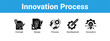 © pinky - Innovation Process web banner icon vector illustration concept ,  with icon of Concept, Design, Process.