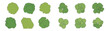 © Hesh - Minimal Flat Vector Top Down Tree Symbols for Landscape Architecture Plans